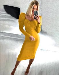 Dresses - kod 3865 - mustard