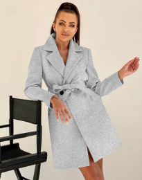 Woman coat - kod 8672 - gray