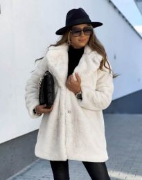 Woman coat - kod 46644 - 1 - white