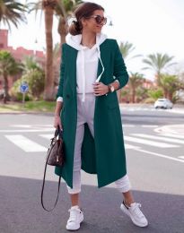 Woman coat - kod 5481 - turquoise 
