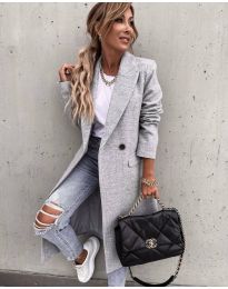 Woman coat - kod 5481 - gray