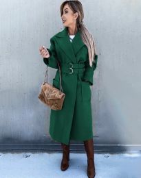 Woman coat - kod 3784 - green