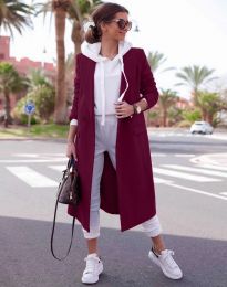 Woman coat - kod 5481_1 - bordeaux