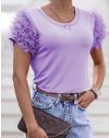 T-shirts - kod 3883 - purple